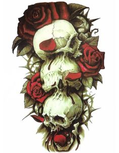 Skulls & Roses (Fake Tattoo)