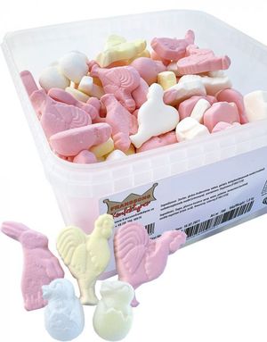 1 kg Stor Boks med Påskeskum