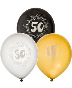 VÄLJ BLAND 7 TAL - 6 stk Ballonger 30 cm