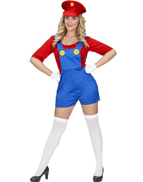 Mario-inspirerad Maskeraddräkt (Dam)