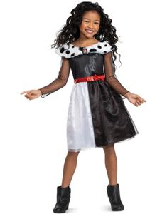Licensierad Cruella de Vil-dräkt för barn
