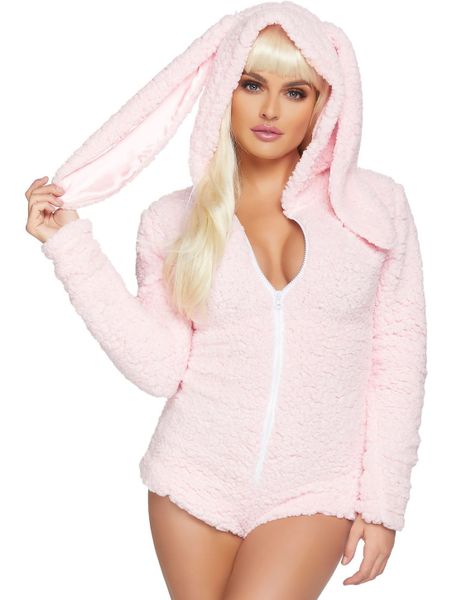 Cuddle Bunny - Mjuk Bodysuit med Huva