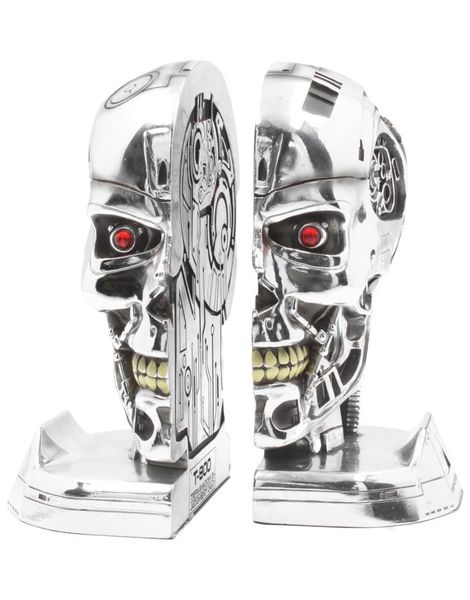 Terminator 2 Dödskalle Bokstöd 18 cm