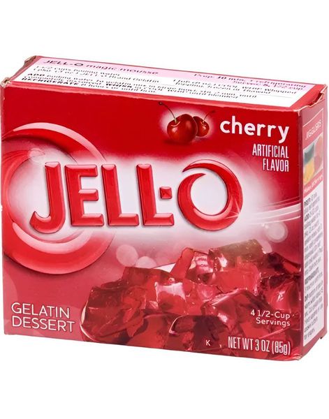 Jell-O Cherry Gelatin Dessert - 85 g (USA Import)