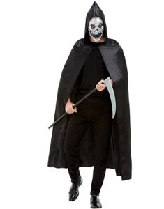 Grim Reaper Dräktset med Cape, Mask och Lie