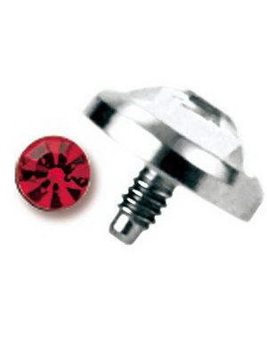 Single Red Diamond - Dermal Anchor Kula