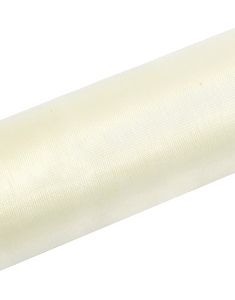 LJUS KRÄMFÄRGAD Genomskinlig Organzalöpare 16 cm x 9 meter