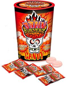 Brain Burnerz - Sterke Sukkertøy med Fruktsmaker 48 gram