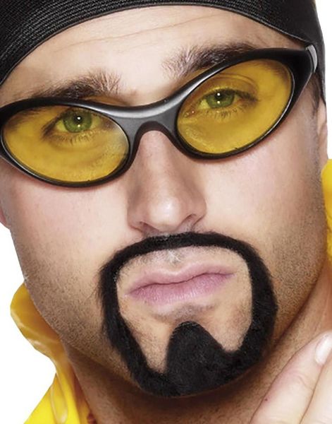 90s Rapper Solbriller med Gult Glass