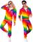 Pixelert Regnbuefarget Grilldress til Voksen