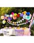 Pastellfarget Happy Birthday Girlander 163x12 cm