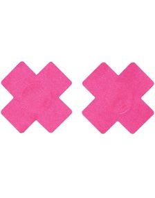 2 stk Rosa Pluss/Kryss Nipple Pasties