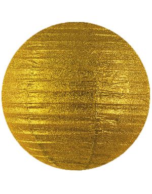 GULDFÄRGAD Papperslykta med Glitter 45 cm