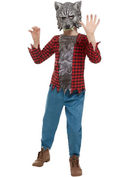 Varulvsdräkt till Barn med Mask