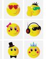 6 stk Små Smileys Tatueringar