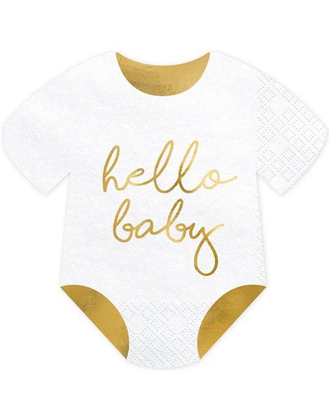 20 stk Romper/Body Formede Servietter 32,5x31 cm