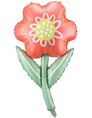 Blomst-formet Folieballong 53x96 cm