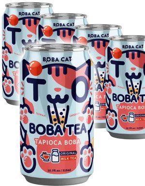 24 st Boba Cat Original Milk Tea - Popping Bubble/Boba Tea - Helt Brett 24x315 ml (Taiwan)