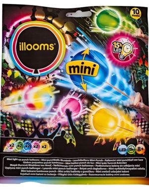 10 stk Mini Ballonger med LED Lys - Flerfarget -illooms