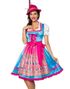 Traditionell Dirndl-Oktoberfestklänning med Förkläde