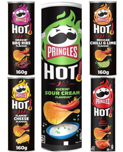 Taste Them All - Pringles Hot - Fem Smaker - Paketerbjudandene