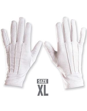 Heltäckande Vita Handskar XL