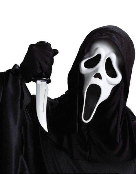 Lisensiert Skrik Maske med Kniv