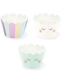 6 st Cupcake/Muffinsomslag - Magisk Enhörning