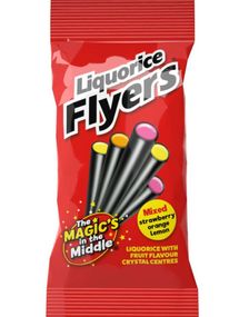 Maxilin Liquorice Flyers - Fyllda Lakritsstänger 75 Gram