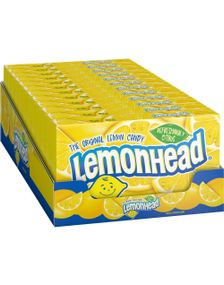 12 st Lemonhead Original - Sur och Söt Citrongodis - Hela Låda 1,7 kg (USA Import)