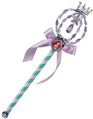 Ariel - Lisensiert Den Lille Havfruen Prinsessesepter med Gullkrone - 35 cm
