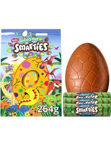 Smarties Dinosaur Egg - Kjempestort Sjokoladeegg med 2 Smarties Tuber 226 gram