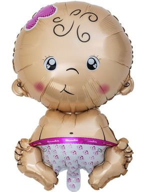 Babyfolieballong - Tjej 50x80 cm