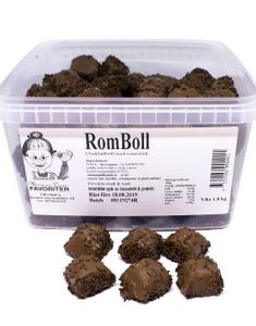 1,8 kg Mormor Lisa's Romboll - Box med chokladbollar med romsmak