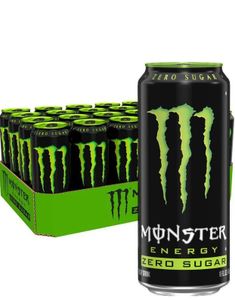 24 stk Monster Energy Original Zero Sugar 500 ml - Sukkerfri Energidrikk - Helt Brett