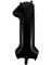 JUMBO Svarte Tallballonger 0-9 - 86 cm