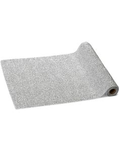 Sølvfarget Metallisk Bordløper - 36 cm x 3 meter