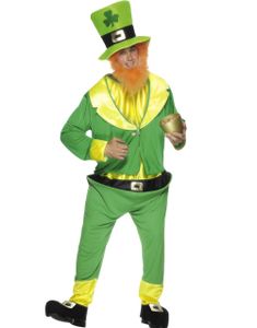 Komplett St. Patricks Day Kostym med Skägg