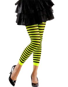 Randiga Svarta och Gul Tights