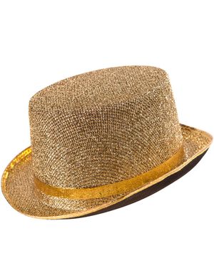 Glittrande Hög hatt av Hög Kvalitet - Guld