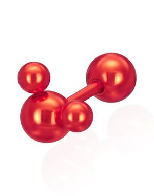 Mickey Mouse Inspired - Röd Fejkpiercing