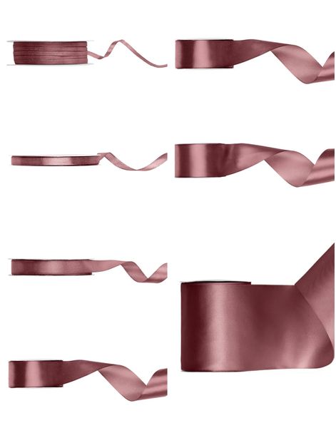 Satengbånd Mørk Skitten Rosa