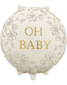 Rund Folieballong Oh Baby 35 cm