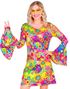 Groovy Hippie Kostymekjole til Dame
