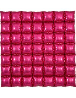 Fuchsia Waffle Folie Ballong for Backdrop/Bakgrunn 