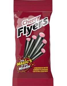 Maxilin Cherry Flyers - Lakritsstänger med Körsbärsfyllning 75 Gram