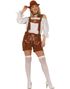 Brunt Oktoberfestkostyme til Dame - Strl M