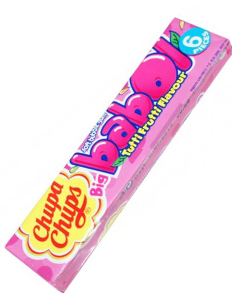 6-pk Chupa Chups Babol Tyggegummi med Tuttifruttismak