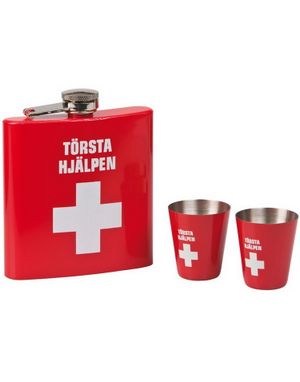 Törsta Hjälpen - Fickplunta med Shotglas