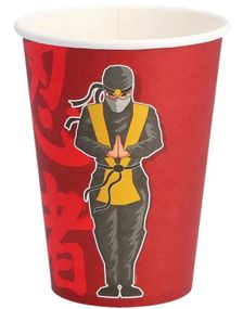 8 stk Pappkrus 210 ml - Ninjafest